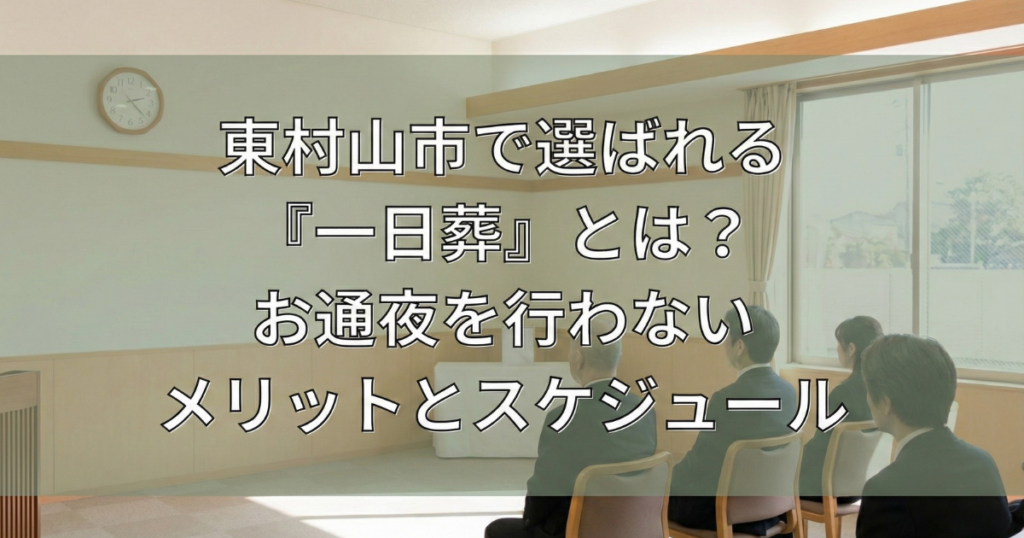 東村山市での一日葬の風景